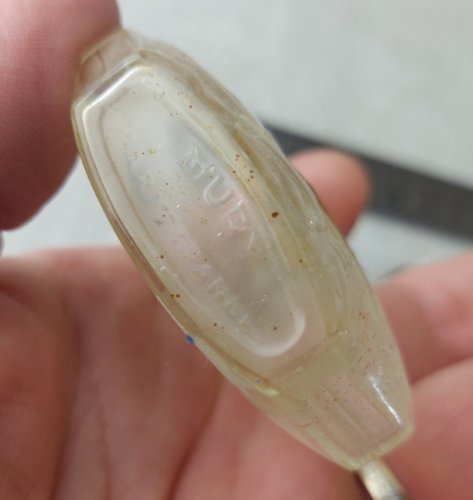 Ancien flacon de parfum, Le narcisse bleu, Muty + boîte, art deco ^