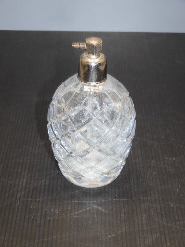 -ANCIEN FLACON de VAPORISATEUR CRISTAL Taillé SAINT LOUIS Jus de grenier   D