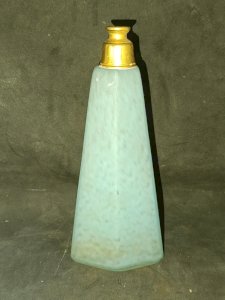 old bottle or Daum-style sprayer in blue marbled glass in good condition