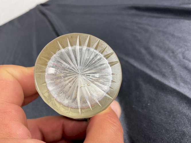 Ancien flacon parfum vaporisateur cristal tailler baccarat, saint Louis…….