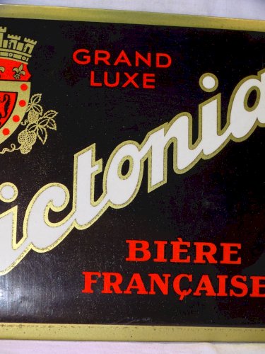 -ANCIEN GLACOÏDE PUBLICITAIRE PICTONIA BIERE Française GRAND LUXE COLLECTION