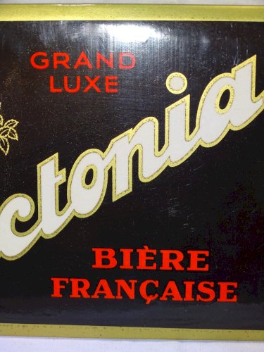 -ANCIEN GLACOÏDE PUBLICITAIRE PICTONIA BIERE Française GRAND LUXE COLLECTION