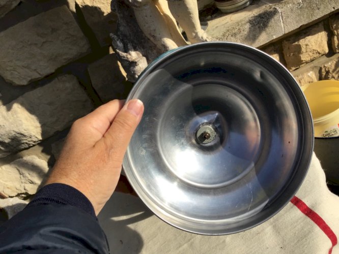 ANCIEN GLOBE TERRESTRE DE MARQUE TARIDE GEOGRAPHIE PIED ALU 1930