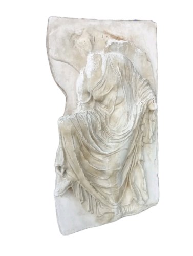 Ancien Grand Bas Relief Sculpture Plâtre Déesse Nike Fin 19 Ème Siècle