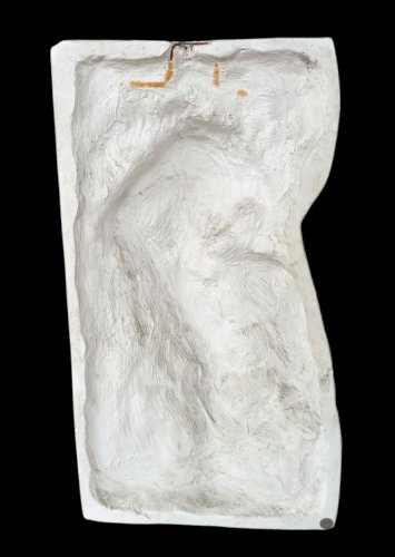 Ancien Grand Bas Relief Sculpture Plâtre Déesse Nike Fin 19 Ème Siècle