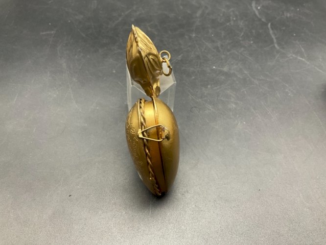 Ancien Grand Ex Voto Pendentif Coeur De Marie. Porte reliquaires