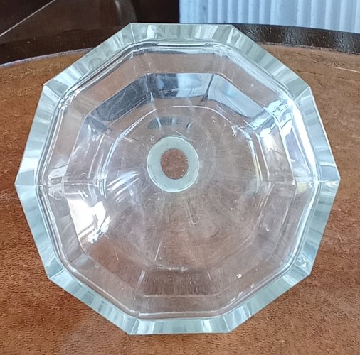 Ancien Grand Flacon Toilette Cristal Taillé Argent Minerve Art Déco Baccarat ?