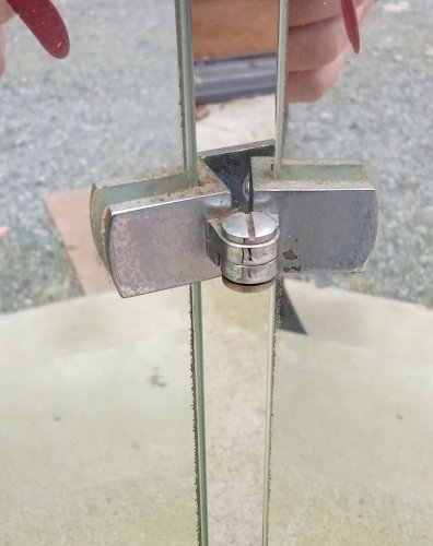 Ancien grand miroir triptyque barbier coiffeur  old triptych mirror