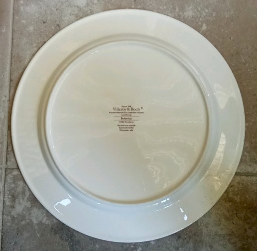 Ancien Grand plat Botanica Villeroy et Boch Nicotiana Art De La Table Vintage 