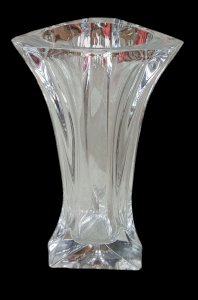 Ancient Large Crystal Vase Crystal Factory France Antique Crystal Vase