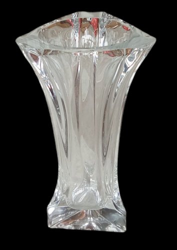 Ancien Grand Vase Cristal Cristallerie France  Antique Crystal Vase