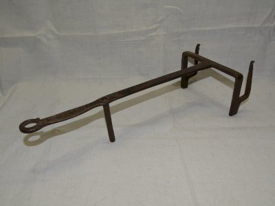 - ANTIQUE WROUGHT IRON TOASTING FORK CHIMNEY COLLECTION FOLK ART decor D