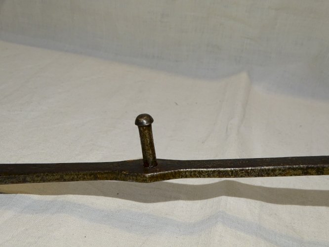 - ANCIEN GRILLE PAIN DE CHEMINEE FER FORGE COLLECTION ART  POPULAIRE déco    D