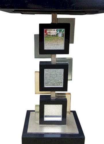 Ancien Guéridon Table D Appoint Sellette Design Altuglas Plexi Roche Bobois