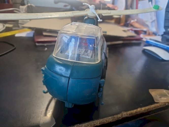 ANCIEN HELICOPTERE  BATTERY  toy 1960 JAPON pour restauration