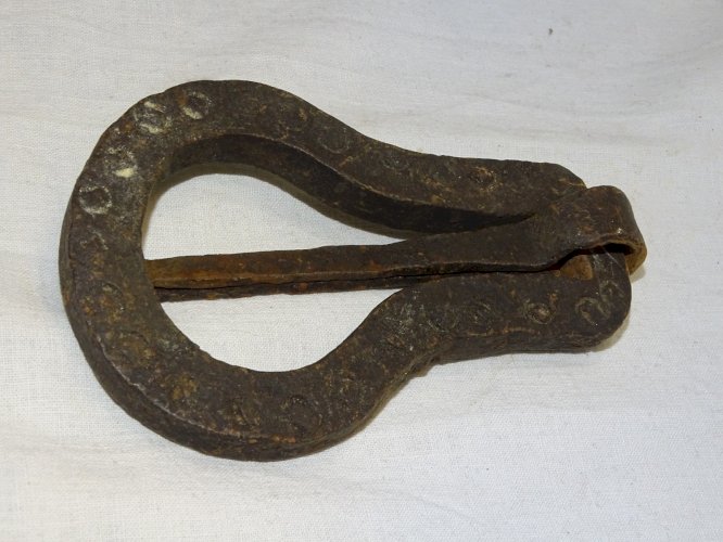 -ANCIEN HEURTOIR DE PORTE en FER FORGE AFRIQUE du NORD COLLECTION DECO    D