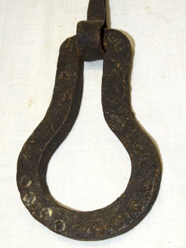 -ANCIEN HEURTOIR DE PORTE en FER FORGE AFRIQUE du NORD COLLECTION DECO    D