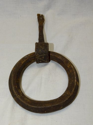 -ANCIEN HEURTOIR DE PORTE en FER FORGE AFRIQUE du NORD COLLECTION DECO    D