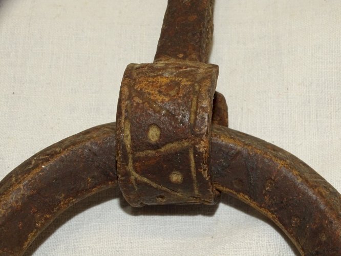 -ANCIEN HEURTOIR DE PORTE en FER FORGE AFRIQUE du NORD COLLECTION DECO    D