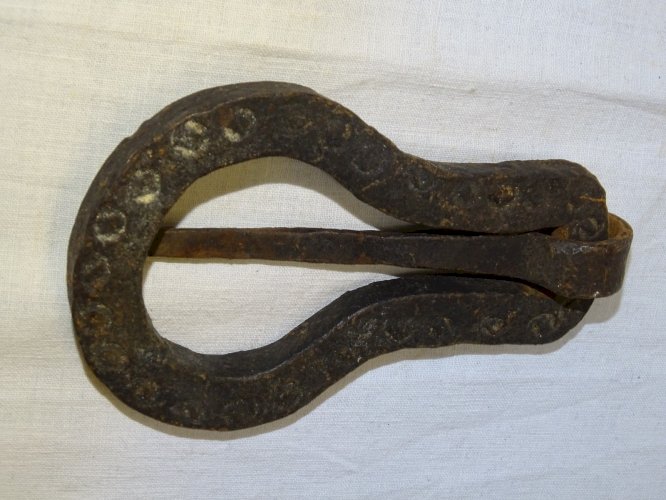 -ANCIEN HEURTOIR DE PORTE en FER FORGE AFRIQUE du NORD COLLECTION DECO    D