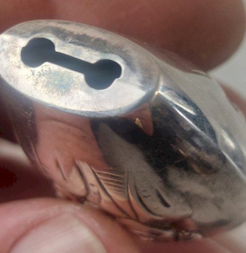 Ancien hochet en argent Lutz & Weiss, Max & Moritz