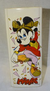 -ANCIEN HUMIDIFICATEUR DE RADIATEUR CERAMIQUE décor MINNIE DISNEY déco XXe    D