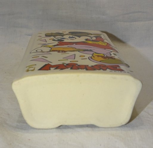 -ANCIEN HUMIDIFICATEUR DE RADIATEUR CERAMIQUE décor MINNIE DISNEY déco XXe    D