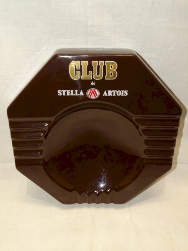 -ANCIEN IMPORTANT CENDRIER CERAMIQUE PUBLICITE CLUB STELLA ARTOIS COLLECTION   D