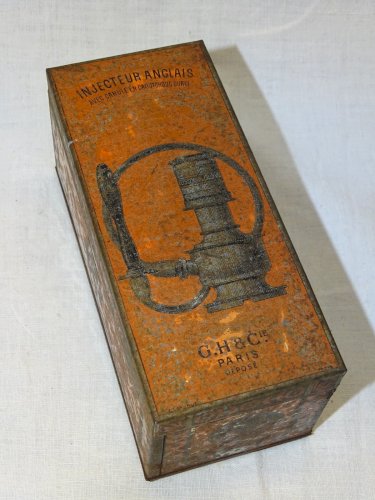 - ANCIEN INJECTEUR IRRIGATEUR A SOUPAPE ANGLAIS  CANULE GH & Cie PARIS déposé  D