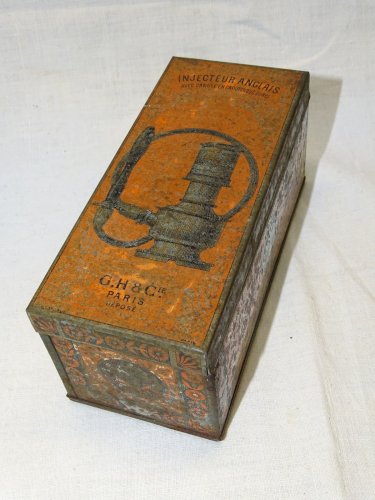 - ANCIEN INJECTEUR IRRIGATEUR A SOUPAPE ANGLAIS  CANULE GH & Cie PARIS déposé  D