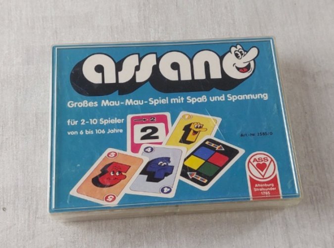 Ancien jeu de carte, Assano, vintage