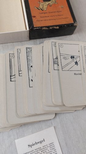 Ancien jeu de carte Quartet, Vater und Sohn / père et fils, 1949