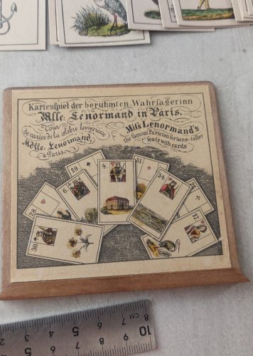 Ancien jeu de cartes / tarot, Mlle Lenormand, Leipzig 1982