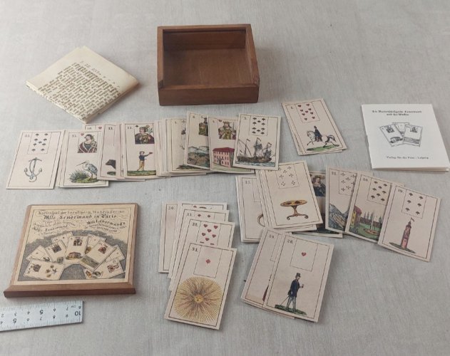 Ancien jeu de cartes / tarot, Mlle Lenormand, Leipzig 1982
