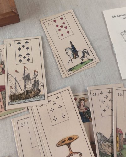 Ancien jeu de cartes / tarot, Mlle Lenormand, Leipzig 1982