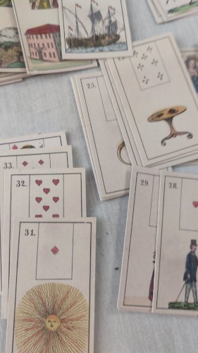 Ancien jeu de cartes / tarot, Mlle Lenormand, Leipzig 1982