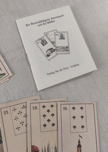 Ancien jeu de cartes / tarot, Mlle Lenormand, Leipzig 1982