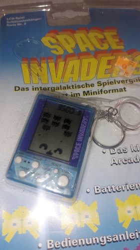 Ancien jeu électronique porte clé / Keychain, Space Invaders, Taito Hiro ^