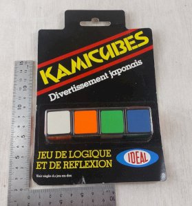 Ancien jeu Kamicubes, jeu de logique, Ideal, 1981, vintage