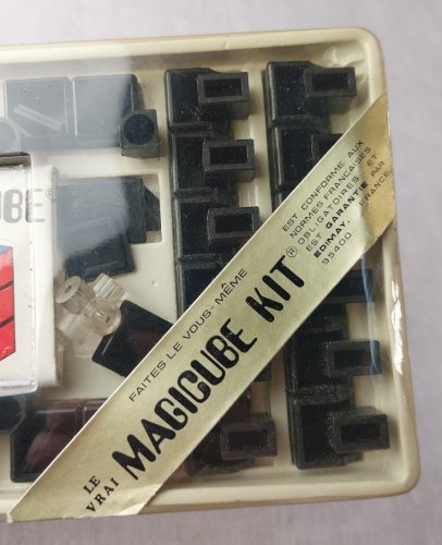 Ancien jeu puzzle, Rubik's Cube à monter, Magicube, vintage, scellé