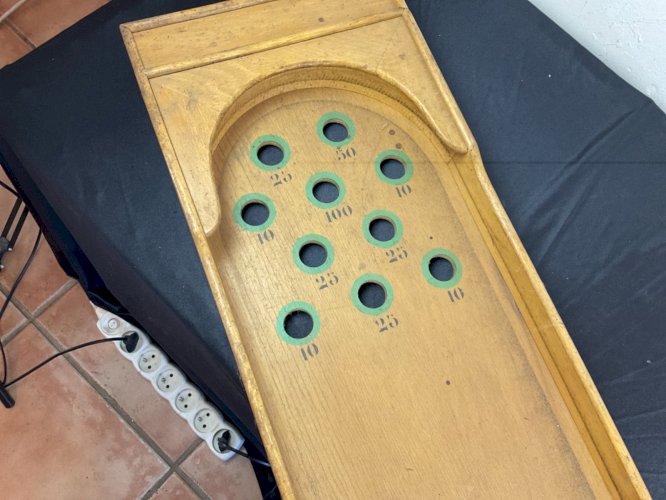 ANCIEN JEUX DE CAFE EN BOIS , BILLARD JAPONAIS