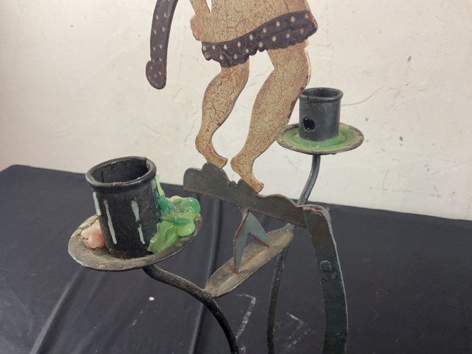 Ancien jeux en tôle a bascule pendule Estaminet / comptoir /bar  Jouet Ancien