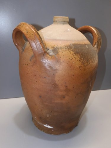 -ANCIEN JOLI  CRUCHON PETITE CRUCHE TERRE CUITE 2 ANSES déco collection   D
