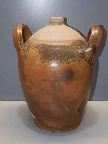 -ANCIEN JOLI  CRUCHON PETITE CRUCHE TERRE CUITE 2 ANSES déco collection   D