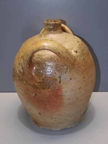 -ANCIEN JOLI PETIT CRUCHON PETITE CRUCHE TERRE CUITE 2 ANSES déco collection   D