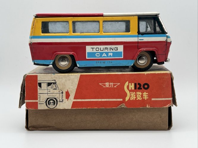 Ancien jouet à friction Tourist Coach SHI20
