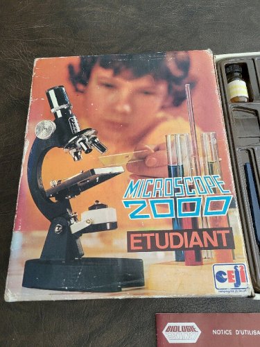 ANCIEN JOUET MICROSCOPE 2000 ETUDIANT CEJI EN BOITE