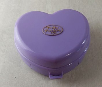 Vintage Polly Pocket toy, wedding heart / Wonderful Wedding Party 1994
