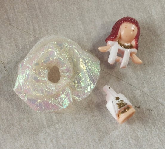 Ancien jouet Polly Pocket, coeur mariage / Wonderful Wedding Party 1994