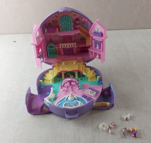 Ancien jouet Polly Pocket, coeur mariage / Wonderful Wedding Party 1994